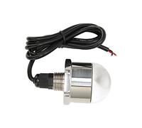 Luce a LED per tappo di scarico, lampada subacquea impermeabile IP68, luce a LED con filettatura NPT da 1/2 pollice per tappo di scarico di barche, con superficie lucida a