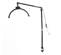 Luce a mezzaluna regolabile di 16 pollici con temperatura colore variabile, perfetta per la bellezza, da 3000K a 6000K