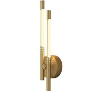 Luce a parete a LED, barra a parete in oro spazzolato Luce a parete a parete a parete in metallo interno in metallo lungo la parete lineare sconce nero infissi di vanità per bagno per corridoio camera