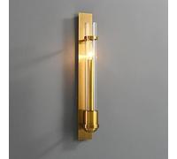 Luce a Parete a LED, Classica Striscia Oro lineare Candela Candele con Palette montata su Muro Vintage in Vetro Lungo la Luce della Luce del Bagno per la Camera da Letto corridoio