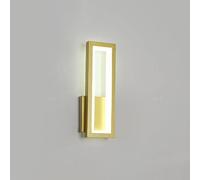 Luce a parete a LED Modern Metal Wall Sconce Lighting 16W Lampada da parete da letto, luci di lavaggio a parete interno del rettangolo nordico per soggiorno corridoio per corridoio da comodino