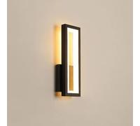 Luce a parete a LED Modern Metal Wall Sconce Lighting 16W Lampada da parete da letto, luci di lavaggio a parete interno del rettangolo nordico per soggiorno corridoio per corridoio da comodino