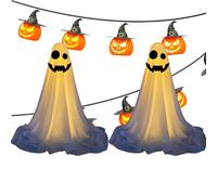 Luce a per Halloween, fantasmi spettrali in piedi, decorazione a di grandi dimensioni, strumento di decorazione per carnevali del campus, stanze, cortili, feste di Halloween, case infestate