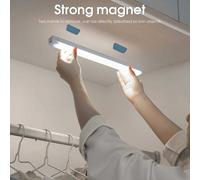 Luce a sensore di movimento LED intelligente, striscia luminosa a forma di occhio di gatto e montagna sottile per la decorazione della casa, luce ricaricabile per armadio e mobile con adesivo, 10cm/20