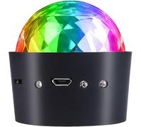 Luce a sfera da discoteca, decorazioni per feste di Halloween, luci USB LED mini suono attivato DJ danza palcoscenico luce colorata RGB lampada stroboscopica per la casa, la stanza, danza, karaoke,