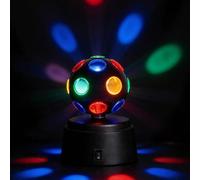 Luce a sfera da discoteca, piccola lampada colorata lampeggiante per feste, decorazione per la casa, luci da discoteca per club, bar, karaoke, compleanni, matrimoni e Natale