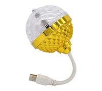 Luce a sfera rotante automatica alimentata tramite USB Colorful LED Stage Lighting Texture per feste domestiche ed eventi USB Powered Disco Party Lighting