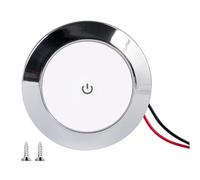 Luce a Soffitto da Camper,Plafoniere Sottili a Sfioramento Luminose - Faretto LED a Soffitto Rotondo per Rimorchio,Per Rimorchio Barca Furgone Auto Viaggi All'Aperto Campeggio Gite Fuori Porta