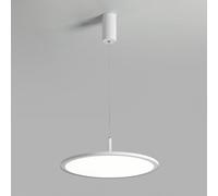 Luce a sospensione a LED moderna, lampada a sospensione rotonda ultra-sottile, lampade a sospensioni in metallo con tonalità del pannello acrilico, lampadario dell'illuminazione sala da pranzo,