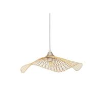 Luce a Sospensione a Sospensione in Stile Sud-EST Asiatico, Illuminazione a Colori primari, Tessuto a Mano Rattan Appeso Barra Barra bardone lampadario a Forma di Cappello di ghigliottino