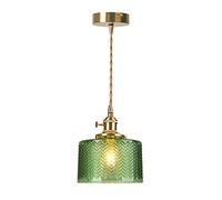 Luce a Sospensione a Sospensione in Vetro Verde a 1 luci di Luce Green Light Lighting Lampada Giapponese Hanghouse Retro Hanging Secondo Illuminazione per Il Comodino Illuminazione per Bagno per Il