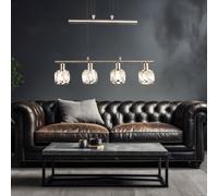 Luce a Sospensione Altezza Regolabile Coprire Lampada Sala Pranzo Cristalli [EEK: Inaditato]