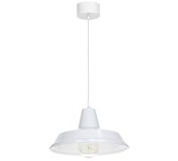 Luce a Sospensione Bianco Metallo Ø 36 CM E27 Vintage Lampada Cucina Sala Milli