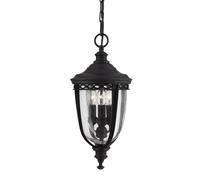 Luce a Sospensione IN Nero Esterno Rustico E14 Edmund per Lanterna Terrazza