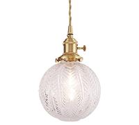 Luce a Sospensione in Ottone Vintage Tutta l'illuminazione del lampadario in Rame per Il soffitto in Vetro dell'isola da Cucina luci a Sospensione del Globo luci da Cucina e26 basare bramare