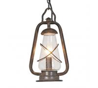 Luce a Sospensione IP43 Ferro Battuto IN Bronzo E14 Rustico Hariett Esterna