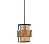 Luce a Sospensione Lampada da Soffitto Metallo Vetro Rame Sala Pranzo D 15,2 CM [EEK: Non valutato]