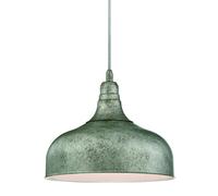 Luce a Sospensione Lampada da Soffitto Vintage Morton Acciaio Antico E27 60 Watt