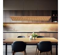 Luce a Sospensione Lampada Sala Pranzo Wood LED 3 Stufendimmer Natura da Cucina