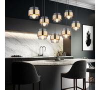 Luce a Sospensione Lampada Soffitto Sala da Pranzo Cucina Ottone Big [EEK: Non valutato]