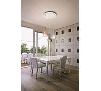 Luce a Sospensione Licht-Erlebnisse Pendelleuchte Modern Vetro E27 L=50 cm
