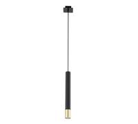 Luce a Sospensione Metallo Oro Nero Stretto Cilindro Kücheninsel Pranzo Lampada