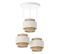 Luce A Sospensione Pendelleuchte In Juta E27 45 Cm Bianco Natur Beige