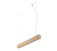 Luce a Sospensione Pendelleuchte Legno 98 CM Lungo Con Interruttore Incl. LED