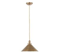 Luce a Sospensione Plafoniera Luce Sala da Pranzo Acciaio Ottone D 37 CM [EEK: Inaditato]
