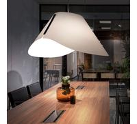 Luce a Sospensione Sala da Pranzo Lampada Soggiorno Bianco 1x E27 [EEK: Non valutato]