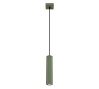 Luce a Sospensione Sala Pranzo Cucina Stretto B: 8 CM H: Max. 118 Verde GU10