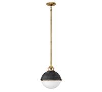 Quintiesse Fletcher lampada sospesa 2x60 W bianco-ottone QN-FLETCHER-P-M-AZ
