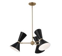 Luce a Sospensione Up Down Metallo B:78 CM Orientabile 6x E27 Tavolo da Pranzo