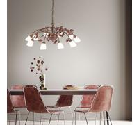 Luce a Sospensione Vintage Ruggine Lampada Cucine Lampadario Plafoniera D 60 CM [EEK: Non valutato]