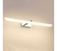 Luce a specchio moderna per il bagno illuminazione a specchio a LED illuminazione frontale a specchio, lampada da parete in metallo, specchio da toeletta girevole da 12 W compatibile con vasca da