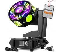 Luce a testa mobile per DJ da 160 W, luci da discoteca RGBW, effetti stroboscopici con rotazione 540°X - 320°Y - Z, per feste, eventi sul palco, club