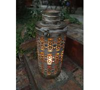 Luce a vento Lento vintage-oro antico portacandele lanterna decorazione ruggi...