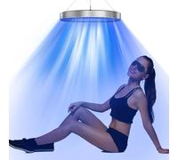 Luce abbronzante di bellezza da 50 W Lunghezza d'onda 460 nm e 480 nm 48 pezzi Lampada solare a luce blu per abbronzatura Supporto regolabile Cura della pelle del viso