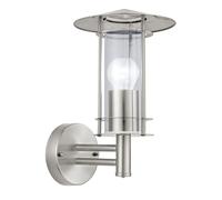 Luce Acciaio Inox Vetro Moderno E27 Parete Muro Casa Attacco Giardino Lampada