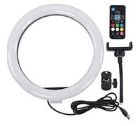 Luce Ad Anello, 10 Pollici RGB LED Dimmerabile Video Studio Luce di Riempimento Regolabile a 360 Gradi 3200-6400K per Live Streaming/trucco/video YouTube/TikTok, Ecc.