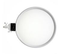 Luce ad anello a LED dimmerabile con display Ultra HD, luce morbida e uniforme per Live Streaming, foto e video, angolo regolabile, luce professionale da studio per Content Creator(White C)