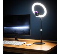 Luce ad anello da 30,5 cm con supporto per scrivania