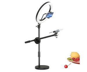 Luce Ad Anello Overhead - Supporto Luce Ad Anello Selfie Regolabile | Superiori Con Supporto Per Telefono | Supporto Flessibile Per Treppiede Per Montaggio Della Fotocamera, Piattaforma Di