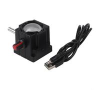 Luce ad anello per microscopio USB Luce LED bianca Alta resa cromatica Senza ombre per strumenti ottici 4 cm (A)