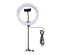 Luce ad anello per selfie con luminosità regolabile, supporto in metallo per illuminazione stabile, per vlogging live streaming e video di cucina (16 cm)