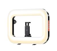Luce ad Anello Portatile per Telefono - Lampada Portatile Ricaricabile con Tipo-C | Supporto Telefono con Luce ad Anello - per Live Streaming Video Viaggi Concerti Campeggio Ufficio e Lavoro