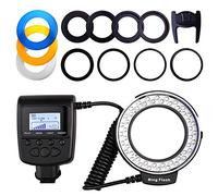 Luce Ad Anello Ring Light Lampeggiatore Rf-550D Per Flash Macro Anello Led 48Pcs Con Anello Adattatore 8 / Diffusore Flash 4