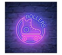 Luce al neon Decorazione luminosa al neon con pattini a rotelle per insegna LED 35cmx33cm(C)