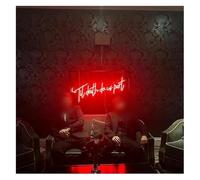 luce al neon Insegne al neon artistiche sospese, insegne "Finché morte non ci separi", luci per matrimoni, decorazioni per(Rosso)