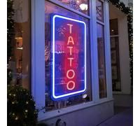 Luce al neon per tatuaggi, insegna al neon a LED per negozio, decorazione riutilizzabile e dimmerabile, regalo per gli amanti dei tatuaggi